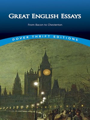 cover image of Great English Essays